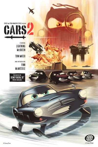 Cars 2 (2011) Hindi Dubbed BRRip 720p 480p